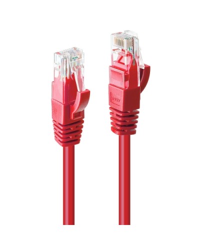 LINDY Cat.6 U/UTP Cable Red 0.5m