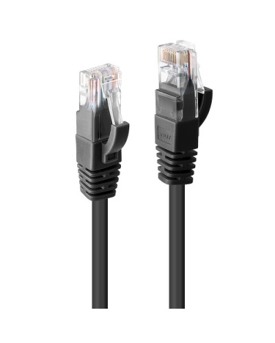 LINDY CAT6 UTP Cable, Black 0.3m