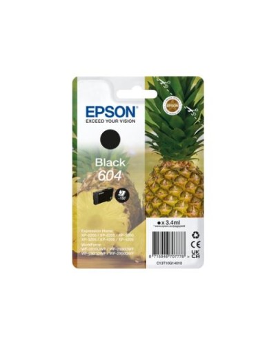 EPSON 604 C13T10G14010 Black Pineapple Ink for XP-2200 XP-3200 XP-4200 WF-2910DWF WF-2930DWF WF-2950DWF
