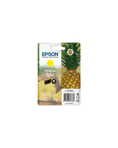EPSON 604 Yellow Pineapple Ink Cartridge C13T10G44010 - XP-2200 XP-3200 XP-4200 WF-2910DWF WF-2930DWF WF-2950DWF