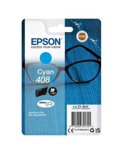EPSON C13T09K24010 Cyan L Ink Cartridge (Glasses) for WF-C4310DW WF-C4810DTWF
