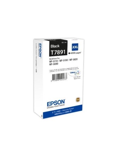 EPSON C13T789140 Black Ink Cartridge (XXL) for WF-5110DW WF-5190DW WF-5620DWF WF-5690DWF