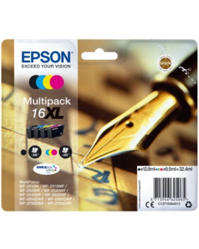 EPSON 16XL Multipack 4C C13T16364012 Pen/Crossword WF-2010 2510 2520 2530 2540 2630 2650D 2660 2760 2750