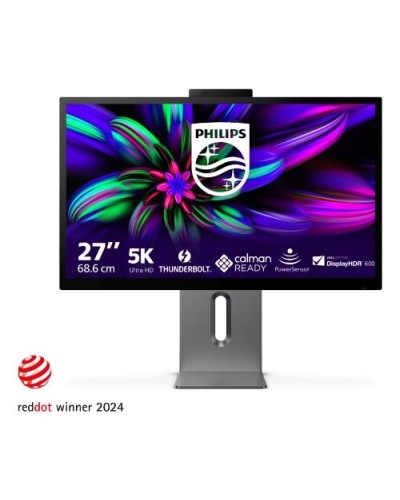 Philips 27" 5K LED Monitor 27E3U7903/00 IPS, 5120x2880, 500cd/m², 2000:1, 2x5W Speakers, Webcam, Pivot, Adjustable Height, HDMI,