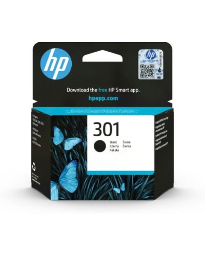 HP CH561EE No. 301 Black Ink Cartridge - 190 Pages - Deskjet F2050 1510 3050 3050A 1050 2050A OJ-2620 OJ-4630