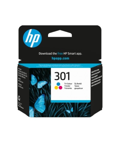 HP CH562EE No. 301 Tri-Color Ink Cartridge - 190 Pages - for Deskjet F2050 1510 3050 3050A 1050 2050A OJ-2620 OJ-4630