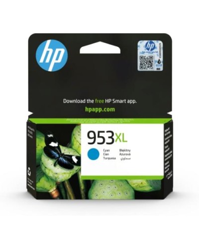 HP F6U16AE No. 953XL Cyan Ink Cartridge - Compatible with HP OJ-8210, OJ-8710, OJ-8720, OJ-8725, OJ-8730, OJ-8740, OJ-7740, OJ-7