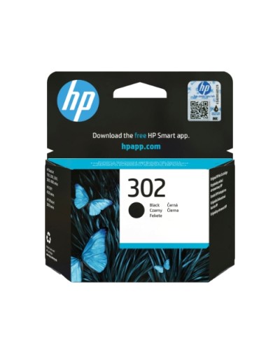 HP F6U66AE No. 302 Black Ink Cartridge - Compatible with HP AiO 1110 2130 3630 3636 4520 3830 3831 3834 3835 4650 4527 4657 5230