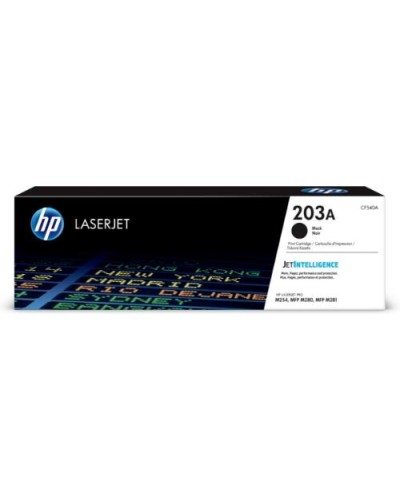 HP CF540A 203A Black Toner Cartridge for LaserJet M254NW M254DW M280NW M281FDN M281FDW (1,400 Pages)