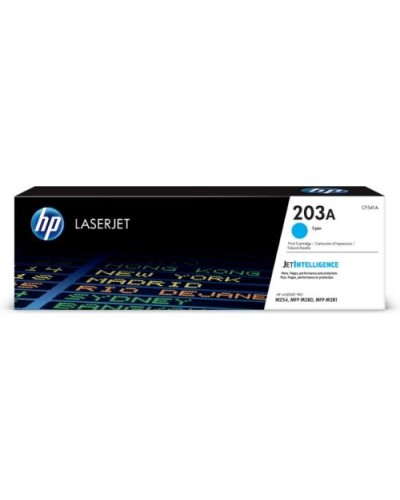 HP CF541A N.203A Cyan Toner 1,300 Pages for LaserJet M254NW M254DW M280NW M281FDN M281FDW