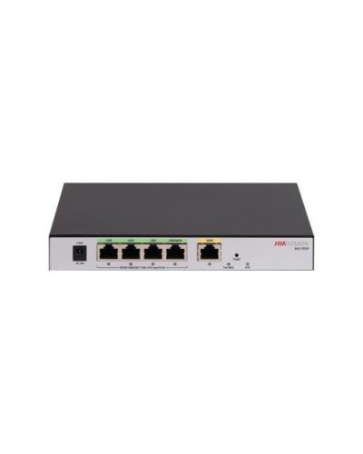 HIKVISION All-in-One 5-Port Router: 1*Gigabit RJ45/SFP, 1*Gigabit WAN RJ45, 4*Gigabit POE LAN, 100 Users