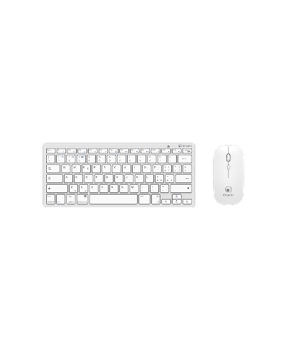 ATLANTIS PREMIUM KIT P013-LK-8955-WW ULTRASLIM WIRELESS DUAL MODE MINI KEYBOARD + WIRELESS MOUSE - WHITE