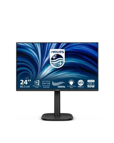 MONITOR PHILIPS LED 23.8"Wide 24B2U3301/00 IPS 1920x1080 120Hz 300cd/mq 1500:1 2x2W MM Reg.H PIVOT HDMI DP USB-C docking