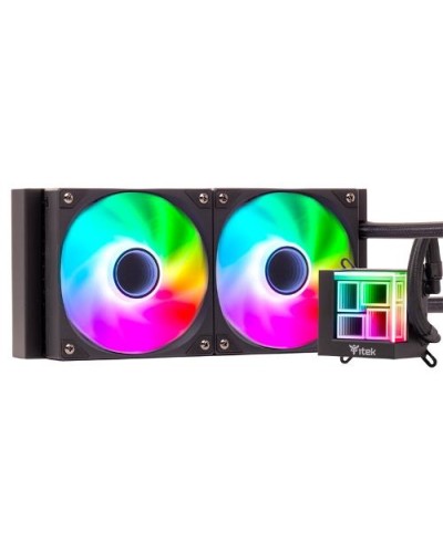 ITEK "HYDRO CUBE 240B" 240mm Liquid Cooler ARGB, PWM FAN, Universal Socket - ITLCHCA240