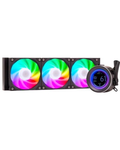 ITEK "ARCTIC SPHERE LCD 360" 360mm Liquid Cooler - 2.8" LCD + SW, PWM FAN, Universal Socket - ITLCASL360
