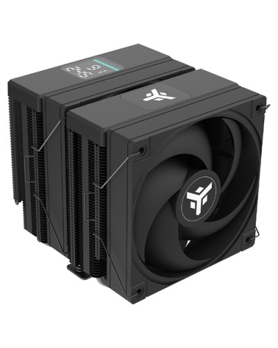 ITEK ICY-6HAT CPU Air Cooler - 250W TDP, 6 Heat Pipes, 12cm ARGB Fan, Digital Temp Display, Universal Socket