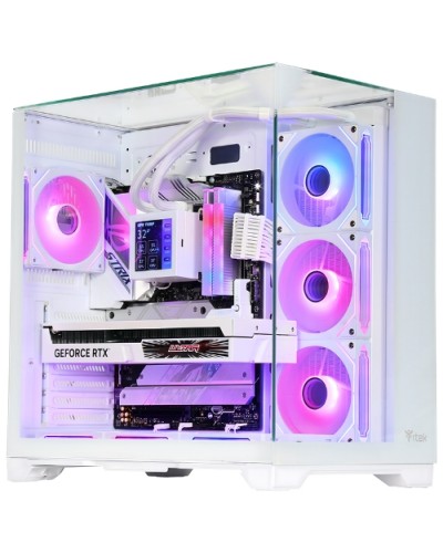 ITEK TOWER "DARK CAVE PANO" GAMING CASE WHITE