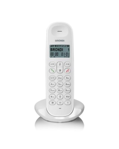 BRONDI LOTUS 10279091 Cordless Phone White DECT Alphanumeric Display Caller ID