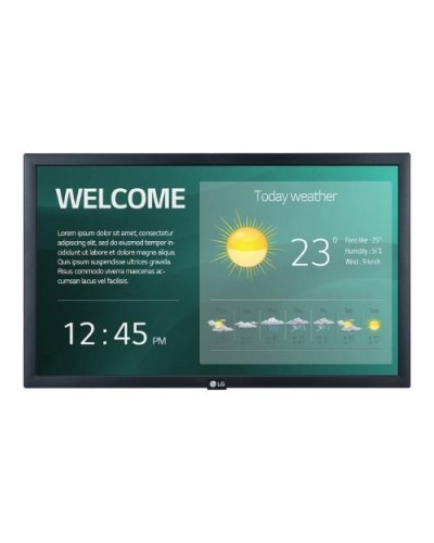 LG Digital Signage Monitor 22" 22SM3G-B.AEU IPS 1920x1080 14ms 250 cd/m² 1000:1 2x1W MM 2HDMI USB RJ45 WebOS 4.1