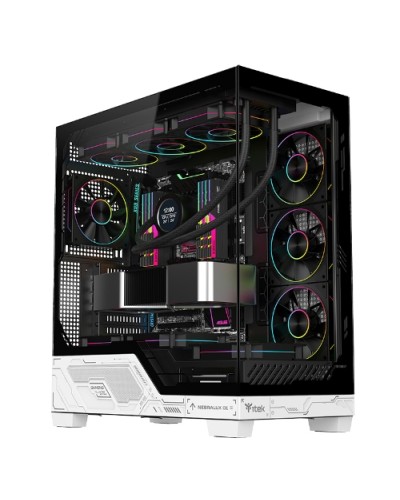 ITEK M.TOWER "NEBRALUX 01" Gaming Tower - ATX, 4x12cm ARGB Fans, 2xUSB3, Type-C, Darker Tempered Glass Side - ITGCANL01
