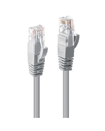 LINDY Unshielded Cat. 6 U/UTP Network Cable Grey 50cm Gold Plated Pins 38741