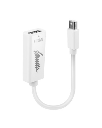 LINDY Mini DisplayPort to HDMI Adapter, M/F, 4K, Passive, White, 41719