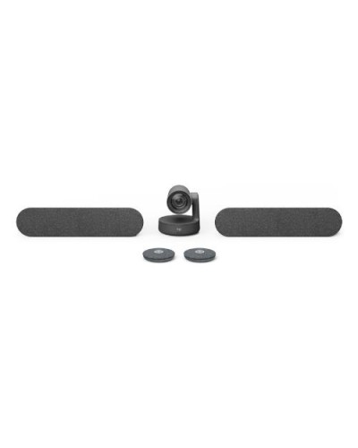 LOGITECH RALLY PLUS 4K UHD VIDEO CONFERENCING SYSTEM Rally Camera, Display Hub, Table Hub, 2 Speakers, 2 Mic Pods 960-001224