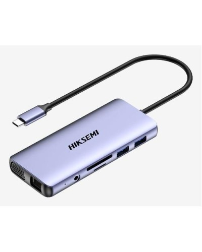 HIKSEMI (by Hikvision) HUB HDMI, UPD Fast Charge, HDMI, VGA, SD, TF, USB3.0*2, USB2.0*2, Audio, RJ45 - HS-HUB-DS11