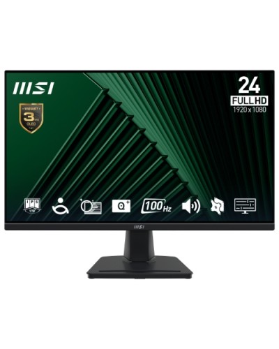MONITOR MSI LED 23.8" Wide PRO MP245G IPS 1920X1080 100HZ 1ms 300cd/mq 1000:1 2x2W MM VGA HDMI DP