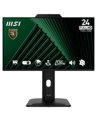 MONITOR MSI LED 23.8" Wide PRO MP242PMG IPS 1920X1080 120HZ 1ms 300cd/mq 1500:1 2x2W MM WEBCAM REg.H PIVOT VGA HDMI DP