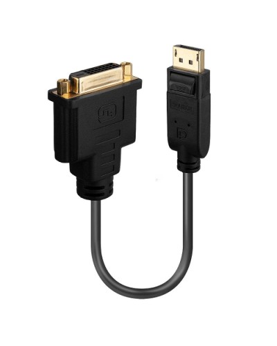 LINDY DisplayPort to DVI-D Adapter Cable M/F Supports up to 1920x1080@60Hz / 1920x1200@60Hz 39618