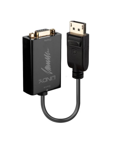 LINDY DISPLAYPORT TO VGA ADAPTER, M/F, 0.15M, 41006