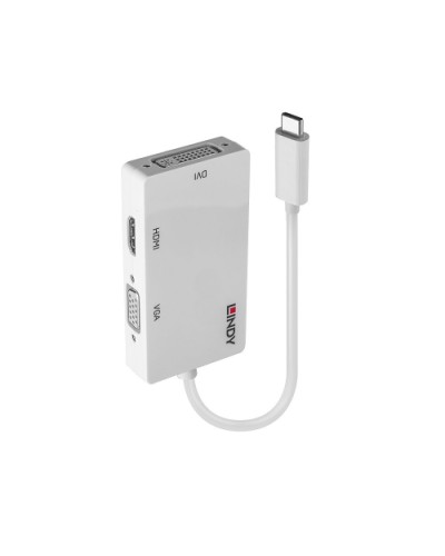 LINDY USB-C to HDMI, DVI or VGA Adapter 39912