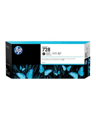 HP F9J68A No. 728 Matte Black Ink 300ML