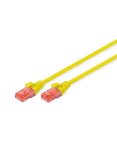 DIGITUS UTP CAT. 6 UNSHIELDED LSZH NETWORK CABLE 1M YELLOW