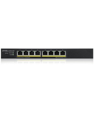 ZYXEL NebulaFlex 8-Port Gigabit PoE Web Managed Switch (60W) - IPv6, VLAN, Fanless - GS1915-8EP-EU0101F