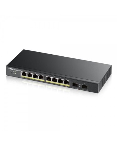 ZYXEL GS-1900-8HP v3 8-Port Gigabit PoE+ Switch (70W PoE Budget), IPv6, VLAN, Fanless, Web Managed Desktop