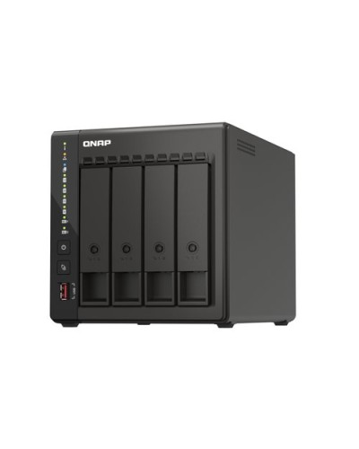 QNAP TS-453E-8G NAS Tower - 4 Bay - No HDD - SATA 2.5/3.5" - Dual 2.5GbE - 8GB DDR4 RAM - Dual HDMI - Intel Celeron J6412 4-Core