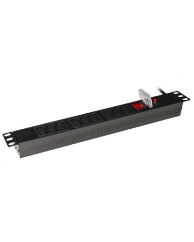 9 IEC C13 Outlet PDU for 19" Rack Cabinets with Italian 16A Plug LK10052IT
