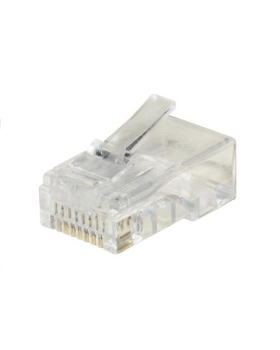 PACK OF 100 CAT 6 UTP UNSHIELDED 8P8C RJ45 CONNECTORS FOR SOLID CABLE LKPL86R