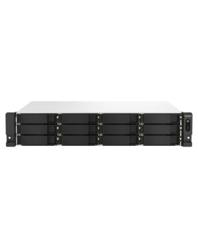 QNAP TS-1264U-RP-8G 2U Rackmount NAS, 12-Bay, Intel Celeron N5105/N5095, 8GB RAM, 2x2.5GbE, 2xUSB3.2, HDMI, Redundant Power
