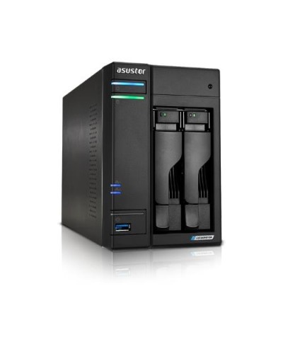 ASUSTOR AS6702T NAS Tower - 2 Bay + 4x M.2 NVMe, Intel Celeron N5105, 4GB RAM (16GB Max), Dual 2.5GbE