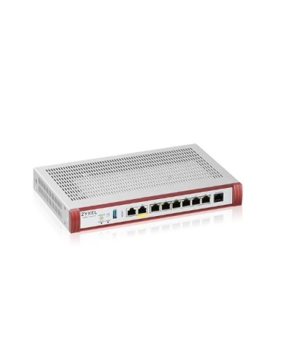 ZYXEL USGFlex 200HP Security Gateway Firewall: 100IPSec/L2TP, 50SSL VPN, 6xLAN + 2x2.5G (1xPOE) WAN, 1Y Security Pack, 50 Users
