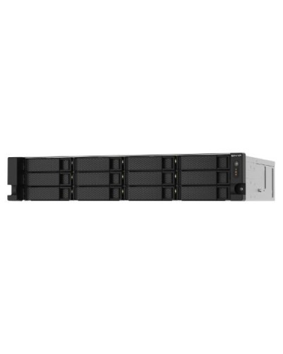 QNAP TS-1273AU-RP-8G 2U Rackmount NAS, 12-Bay, No HDD, 2.5GbE, USB-C/A, 8GB DDR4, AMD Ryzen V1500B, Redundant PSU