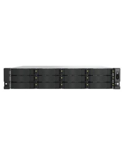 QNAP TS-h1277AXU-RP-R7-32G 2U Rackmount NAS 12-Bay + 2x M.2 NVMe 2x2.5GbE 2x10GbE BaseT 2xUSB 3.2 32GB DDR5 RAM AMD Ryzen 7700 2