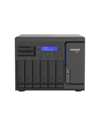 QNAP HERO TS-h886-D1602-8G NAS TOWER 8 HDD 2x2.5" 6x3.5" + 2x M.2 NVMe 4x2.5GB 8GB RAM Intel Xeon D-1602 250w
