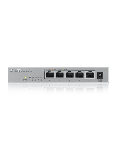 ZYXEL XMG-105 5-Port 2.5GbE Unmanaged Switch with 10GbE SFP+ Port - Desktop / XMG-105-ZZ0101F