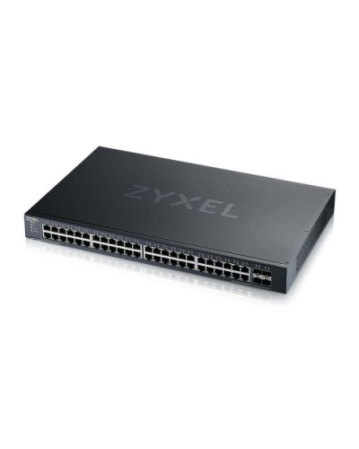 ZYXEL XGS1935-52 Switch - 48-Port Gigabit + 4-Port 10GbE SFP+ - IPv6, VLAN, QoS, IGMP, Rackmount - FREE Nebula Basic