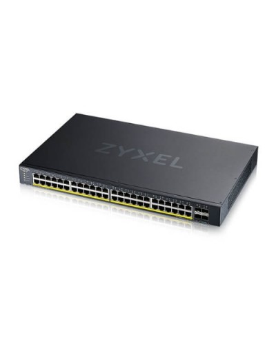 ZYXEL XGS1935-52HP-EU0101F 48-Port Gigabit PoE+ Switch with 4 10GbE SFP+ Uplinks, IPv6, VLAN, NebulaFlex