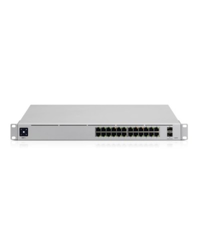 UBIQUITI USW-PRO-24-POE-EU 24-Port Gigabit LAN Switch (16 PoE+, 8 PoE++) 400W Budget, 2 1/10G SFP+ Ports, L3